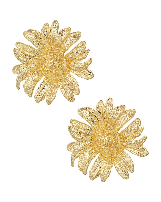 sunflower statement earrings