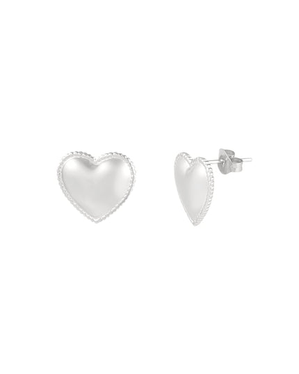 small heart studs oorbellen