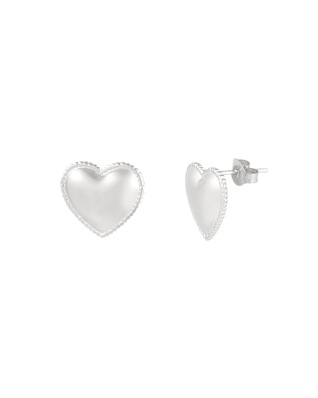 small heart studs oorbellen