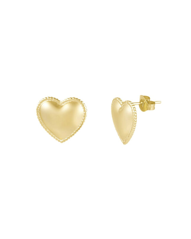 small heart studs oorbellen