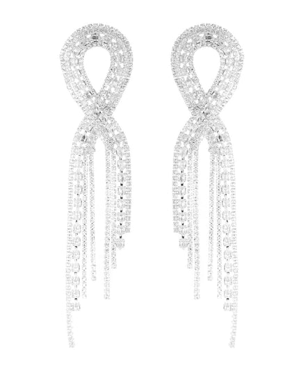 glimmering ribbon oorbellen