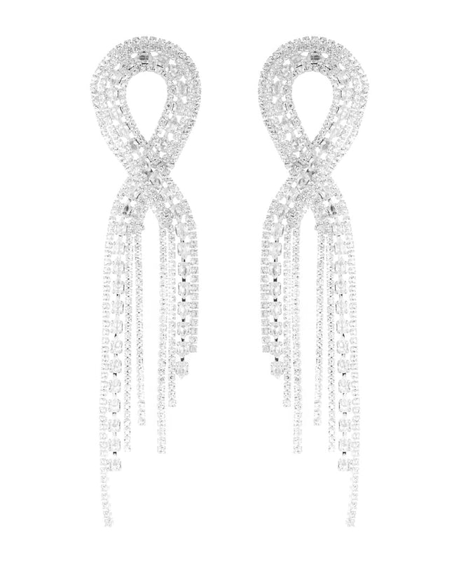 glimmering ribbon oorbellen