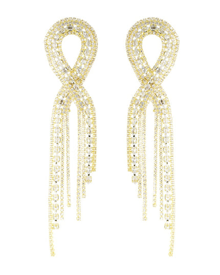 glimmering ribbon oorbellen