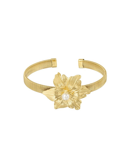 blooming flower bangle armband