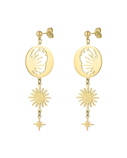 oorbellen let the sun shine