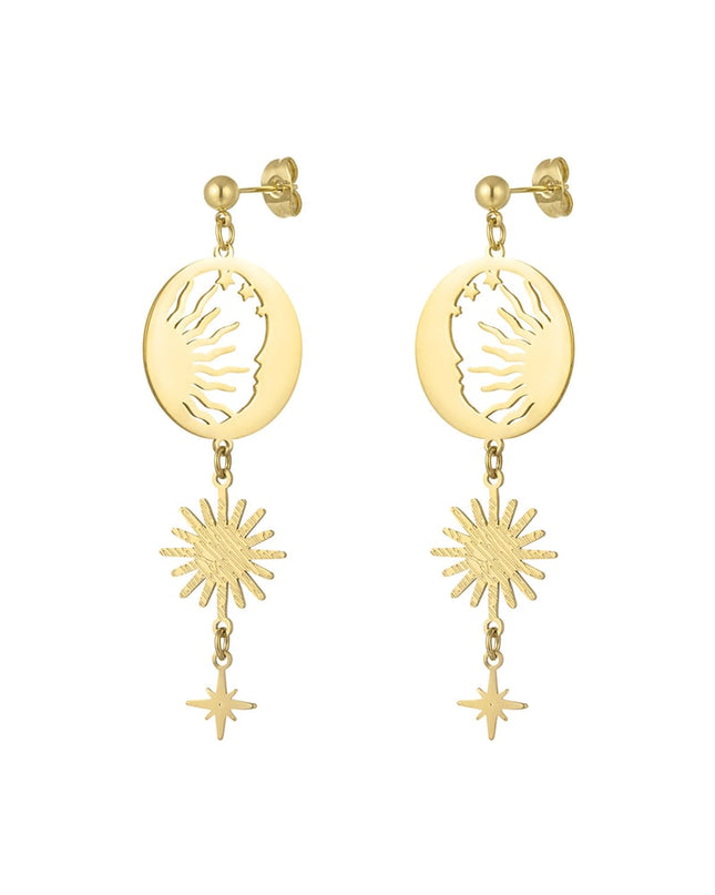 oorbellen let the sun shine