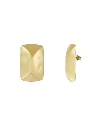 textured elegant studs oorbellen