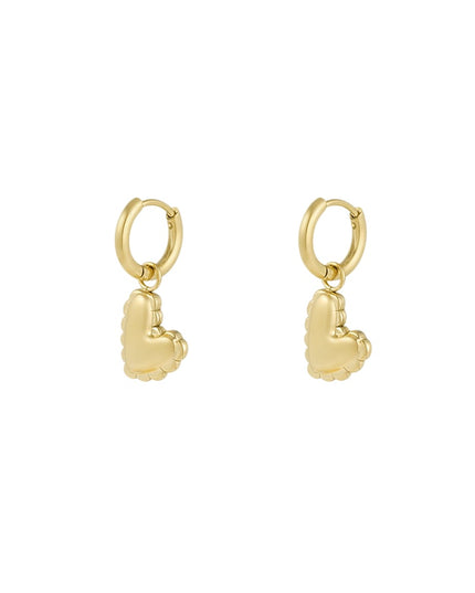 kleine hangende hartjes charm oorbellen