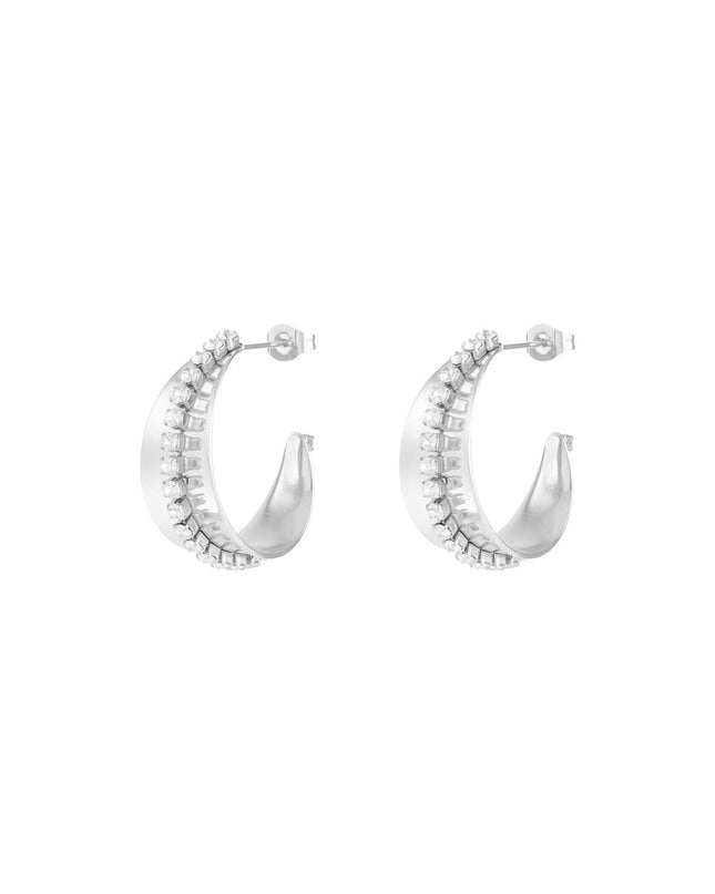sparkle & shine hoops oorbellen