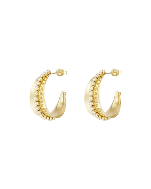 sparkle & shine hoops oorbellen
