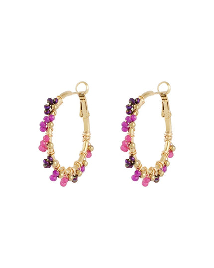 Oorbellen majestic color