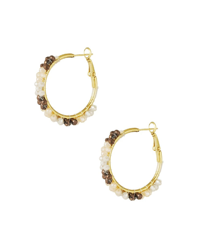 Bead fiesta oorbellen - groen