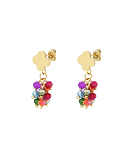 Oorbellen festive clover