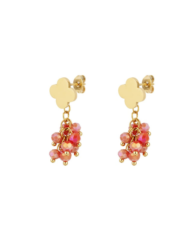 Oorbellen festive clover