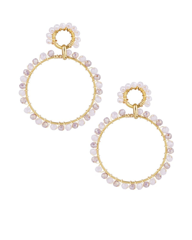 Circle of colours oorbellen