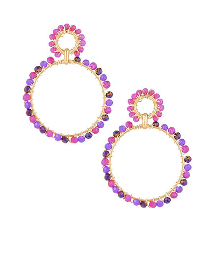 Circle of colours oorbellen