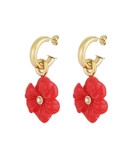 crazy flower oorbellen