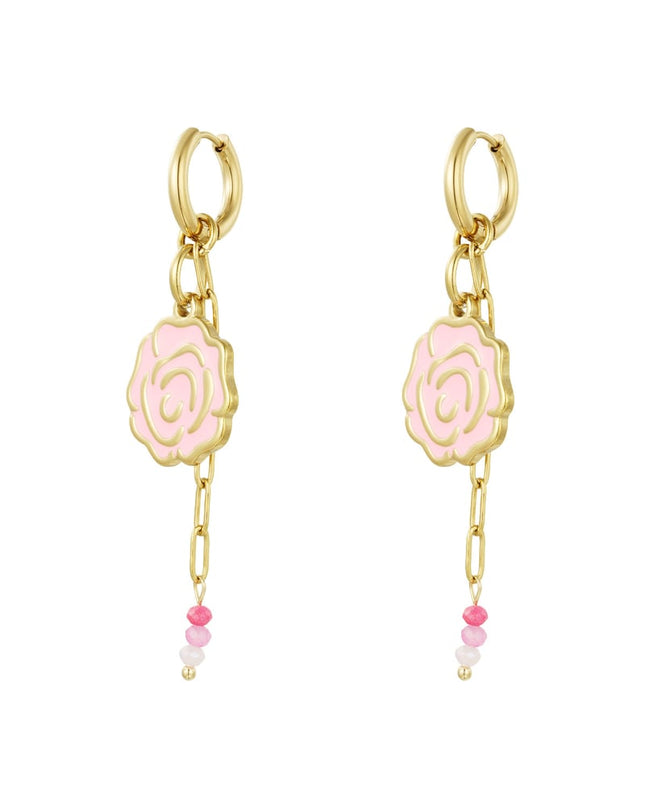 Oorbellen sweetheart rose