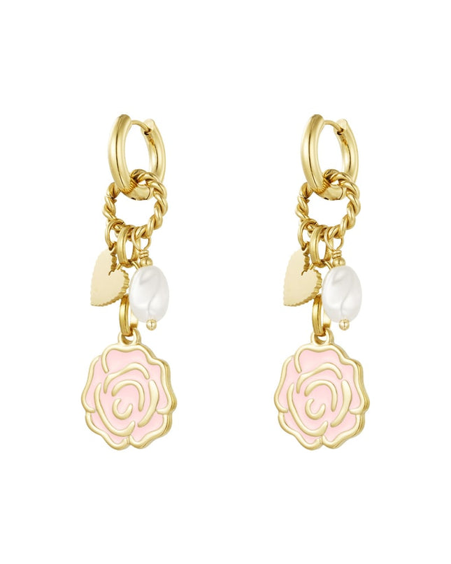 Oorbellen forever rose