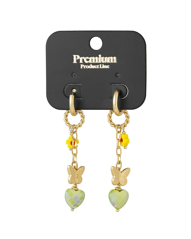 Oorbellen twinkle charm - Groen