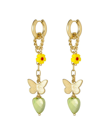 Oorbellen twinkle charm - Groen