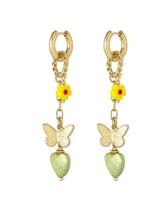 Oorbellen twinkle charm - Groen