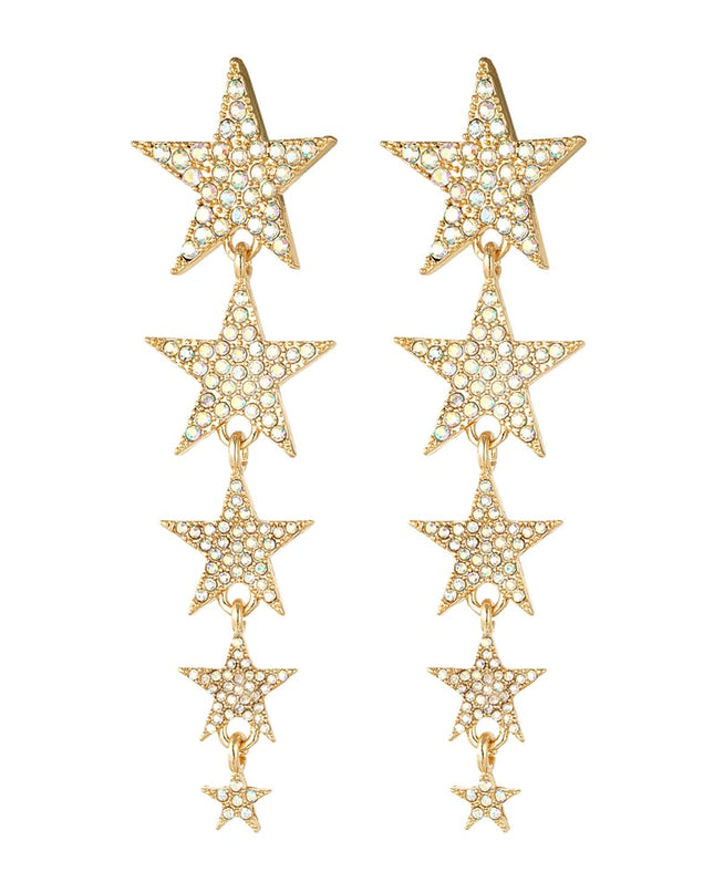 Shooting stars oorbellen