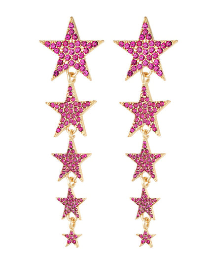 Shooting stars oorbellen