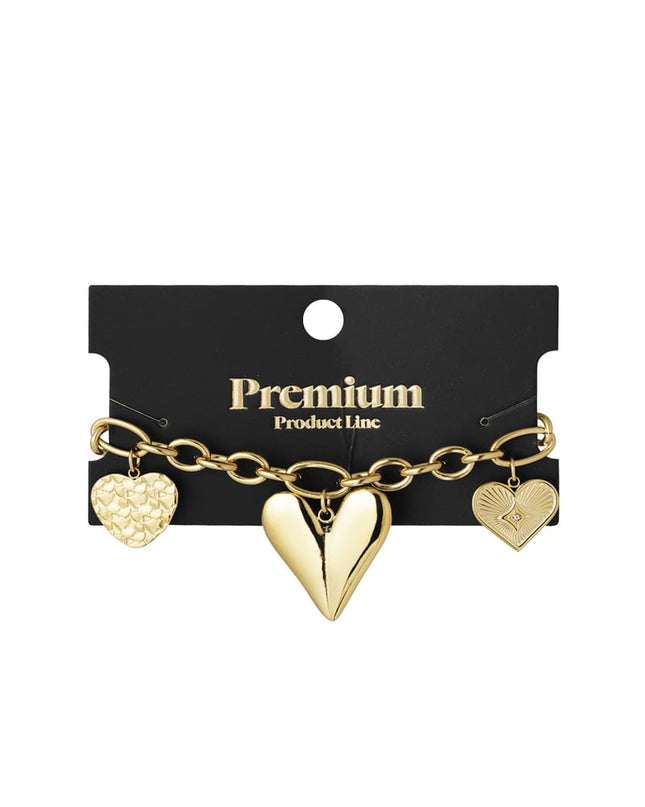 bedelarmband triple heart