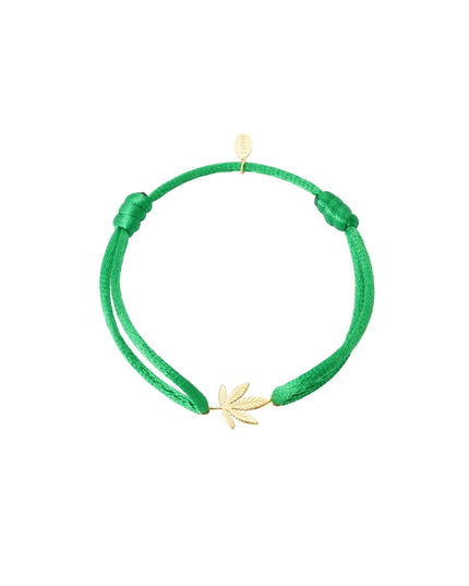 canal bliss satijnen armband - groen 