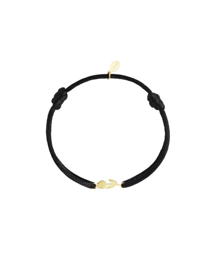 Satijnen armband tulp