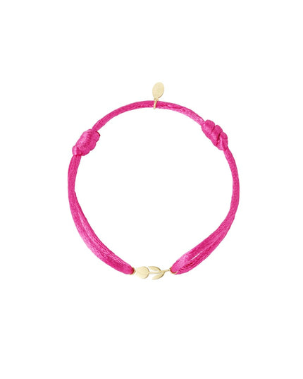 Satijnen armband tulp