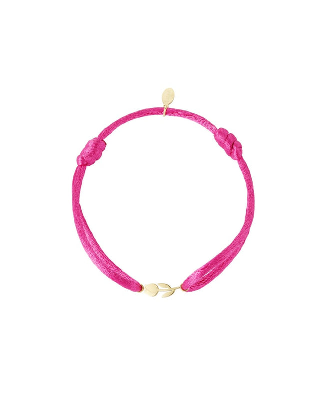 Satijnen armband tulp