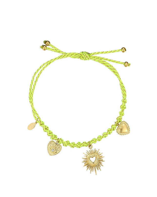 armband linked in love - groen en 