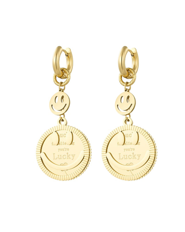 oorbellen lucky smiley face
