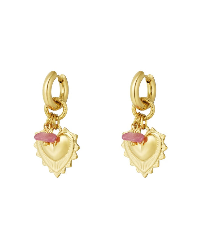 oorbellen bold heart