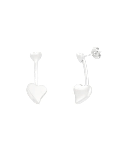 oorbellen dubbel hart