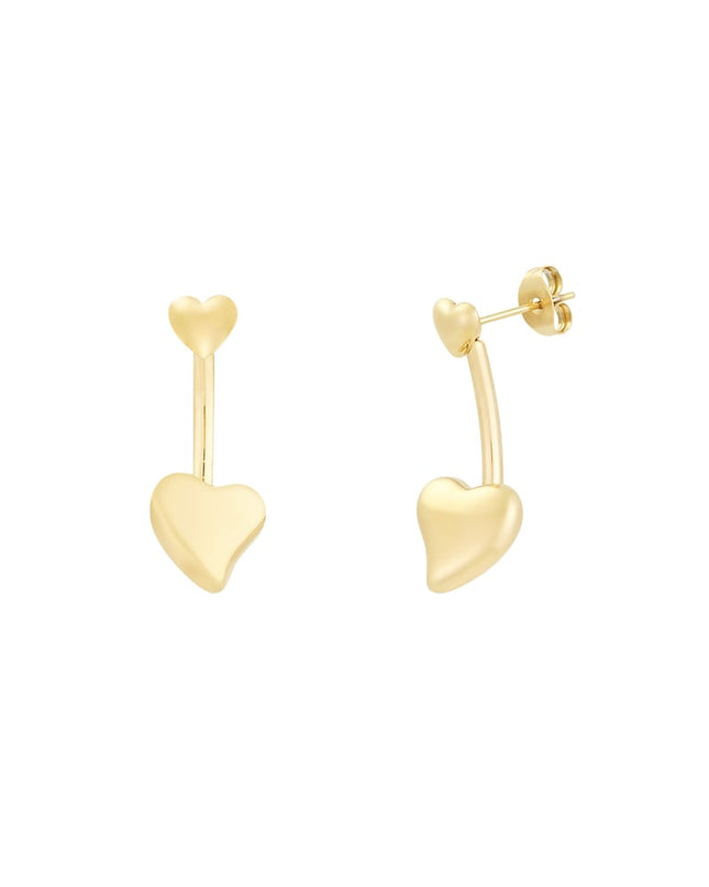 oorbellen dubbel hart