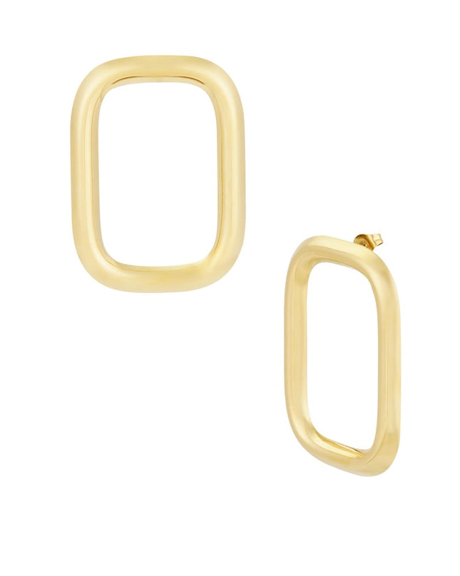 oorbellen statement rechthoek