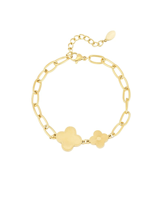 schakelarmband met klavers