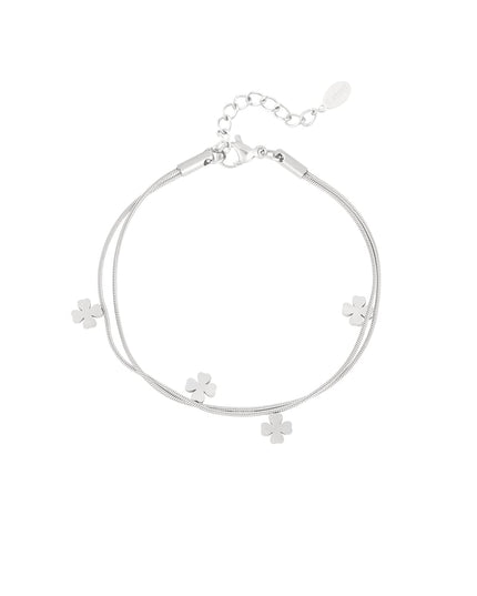 dubbele klaver armband