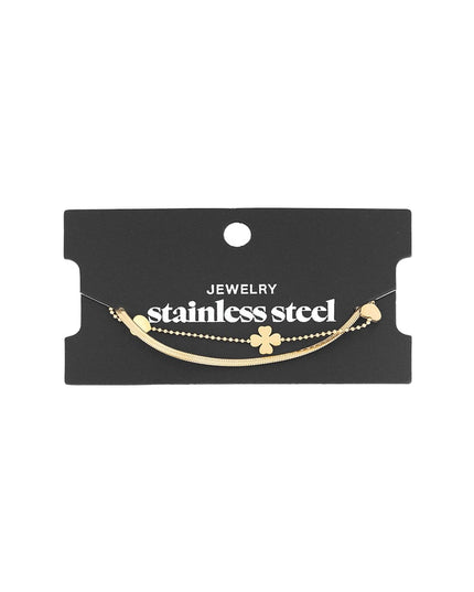 armband clover heart