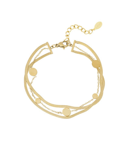 dubbele coin armband