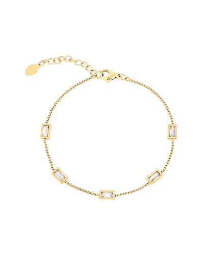 Diamond glow armband - Goud kleur 