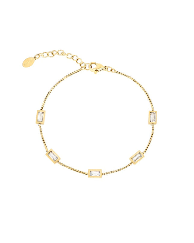 Diamond glow armband - Goud kleur 