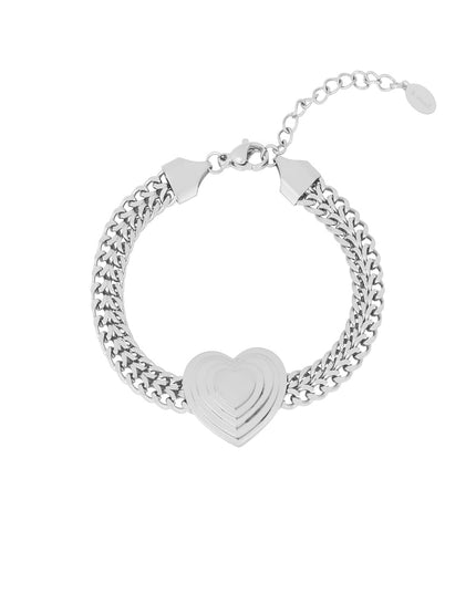 bold heart armband