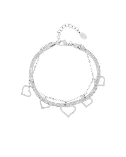 chunky heart armband