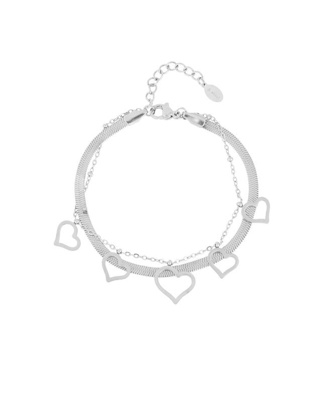 chunky heart armband