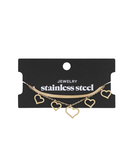 chunky heart armband