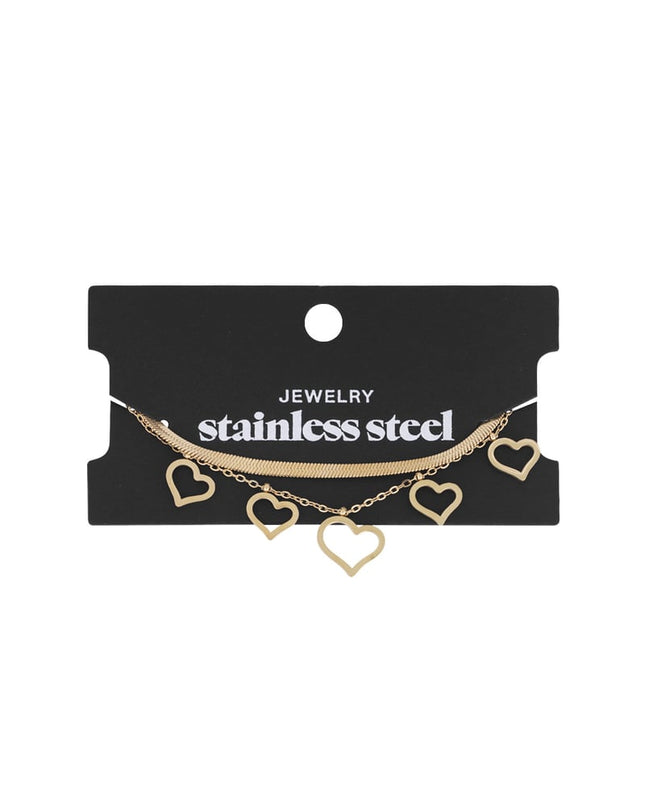 chunky heart armband